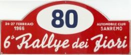 6 Rally dei Fiori – San Remo (I). 3 eliminacja.  24-26.02.1966r.