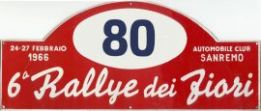 6 Rally dei Fiori – San Remo (I). 3 eliminacja.  24-26.02.1966r.
