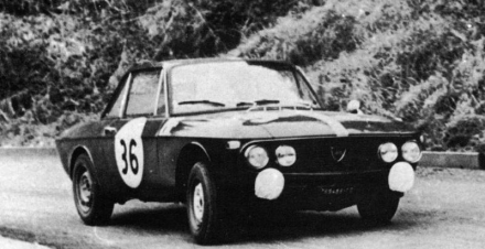 Leo Cella i Luciano Lombardini – Lancia Fulvia HF coupe.