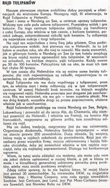 18 Tulpen Rallye (NL). 4 eliminacja.  25-29.04.1966r. 