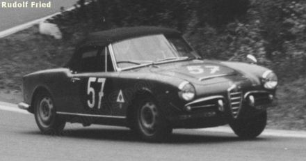 Hermann Bennier i Berndt Bartha – Alfa Romeo Giulia Spider.