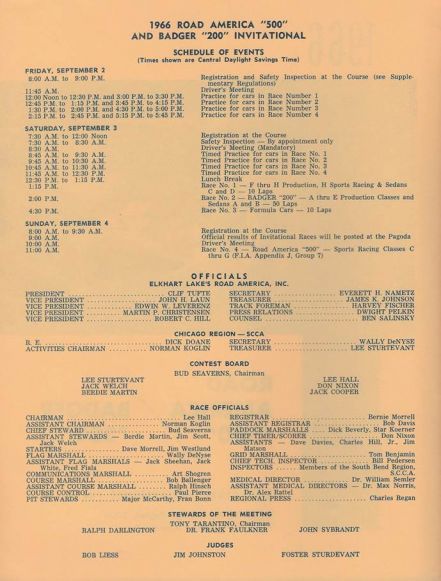500 miles Road America. 8 eliminacja.  3-4.09.1966r.