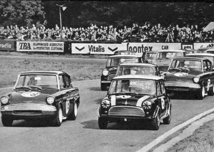 Nr.69.John Rhodes – Austin Mini Cooper S, nr.78.Mike Young – Ford Anglia Super, nr.79.Chris Craft – Ford Anglia Super.