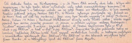 Podsumowanie sezonu – 1966r.