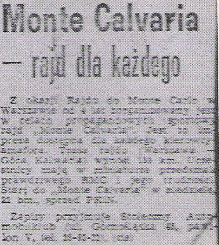 Rajd Monte Calvaria