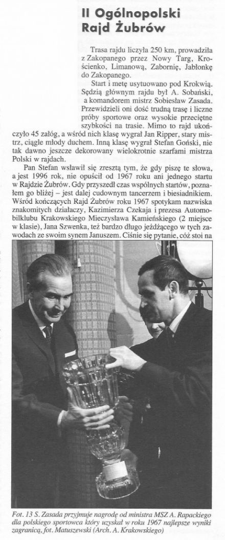 2 Rajd Żubrów - 1967r