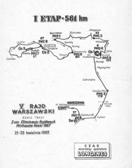 5 Rajd Warszawski - 1967r
