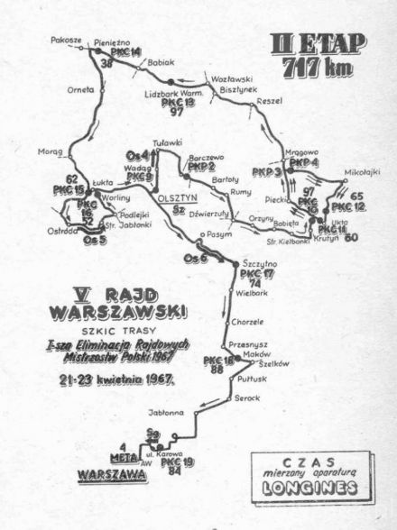 5 Rajd Warszawski - 1967r