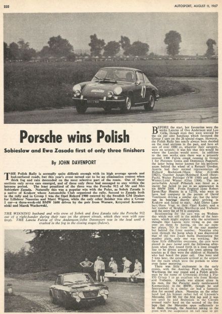 Rajd Polski - 1967r