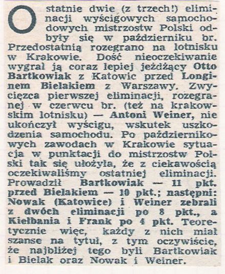 Wyścigi w Krakowie 1967r