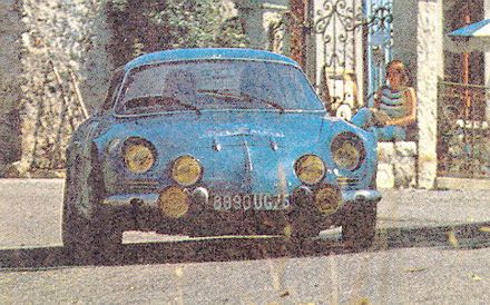  Jean Claude Andruet i Maurice Gelin – Alpine Renault A110.