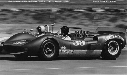 Jim Adams – McLaren Elva Mark III Chevrolet.