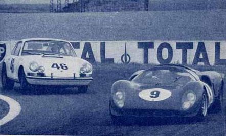  Nr.9. David Piper i Jo Siffert – Ferrari 365 P2/3,nr.46.Alain Finkel i Jean Pierre Hanrioud – Porsche 911 S. 
