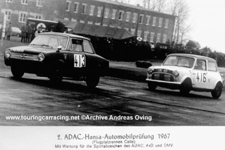 Nr.413.Andreas Oving – Glas 1304 TS, nr.416.J.L.Zeffner – Morris Mini Cooper.