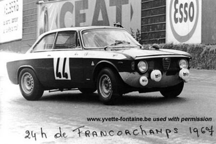 Yvette Fontaine i Jean Marie Lagae – Alfa Romeo 1600 GTA.