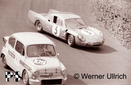 Nr.109.Hans Hessel – Fiat Abarth 1000 Berlina,nr.3.Patrick Depailler – Alpine A210 Renault.