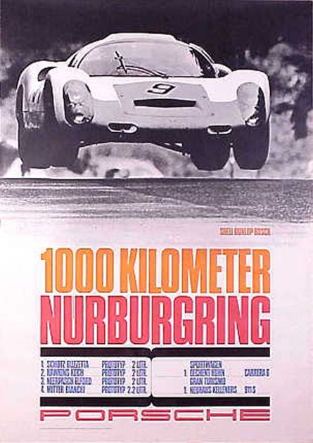 Plakat reklamowy Porsche