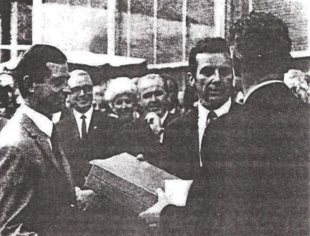 Zwycięzcy rajdu: Krzysztof Komornicki i Z.Wiśniowski.