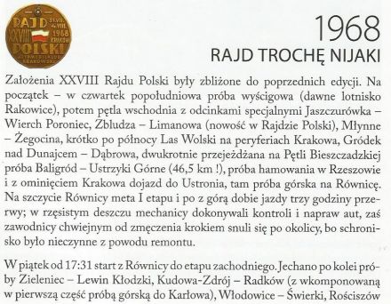 Rajd Polski - 1968r