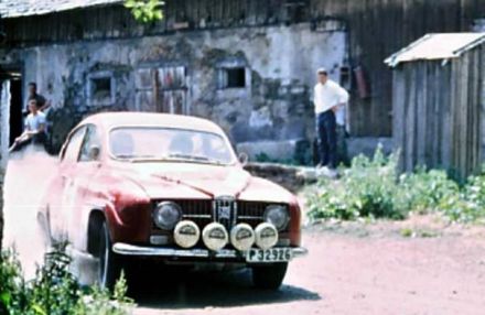 Simo Lampinen i Torsten Palm – Saab 96 V4.