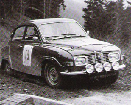 Simo Lampinen i John Davenport – Saab 96 V4.