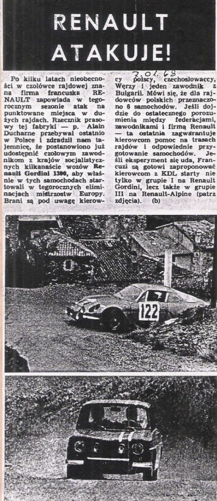 Zapowiedź RMEK - 1968r