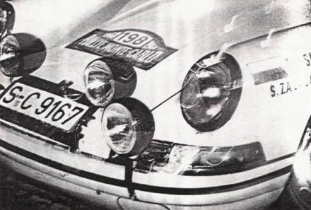 Porsche 911 T załogi Sobiesław Zasada i Jerzy Dobrzański.