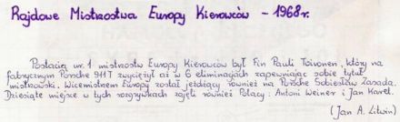 RMEK 1968 - podsumowanie