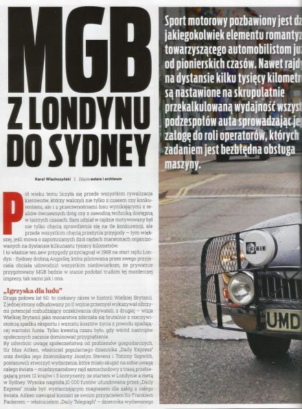 Maraton Londyn - Sydney 1968r