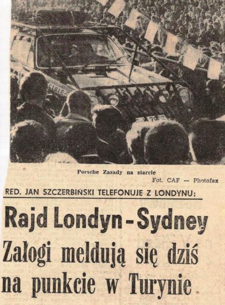 Maraton Londyn - Sydney 1968r