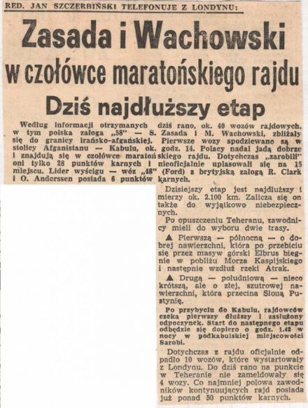 Maraton Londyn - Sydney 1968r