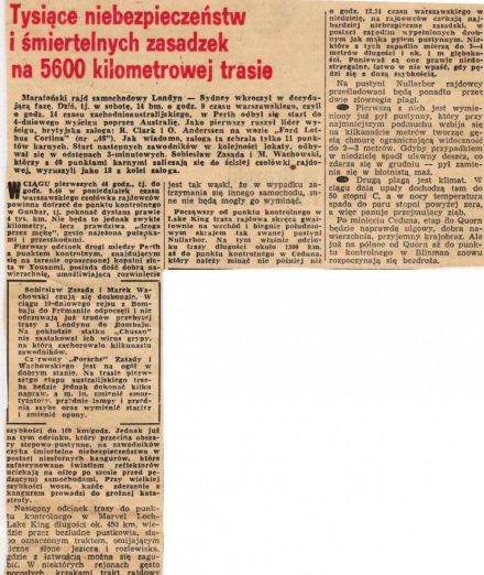 Maraton Londyn - Sydney 1968r