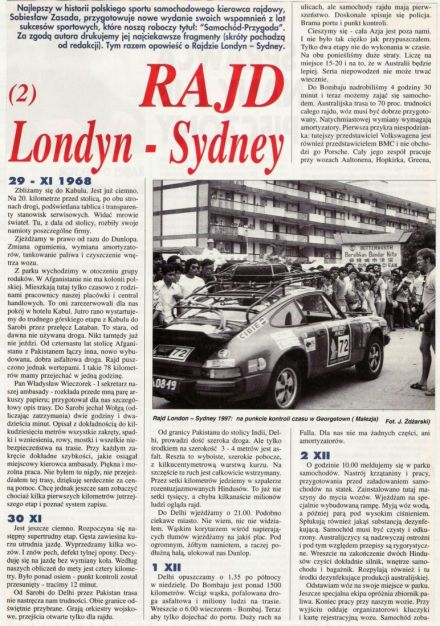 Maraton Londyn - Sydney 1968r