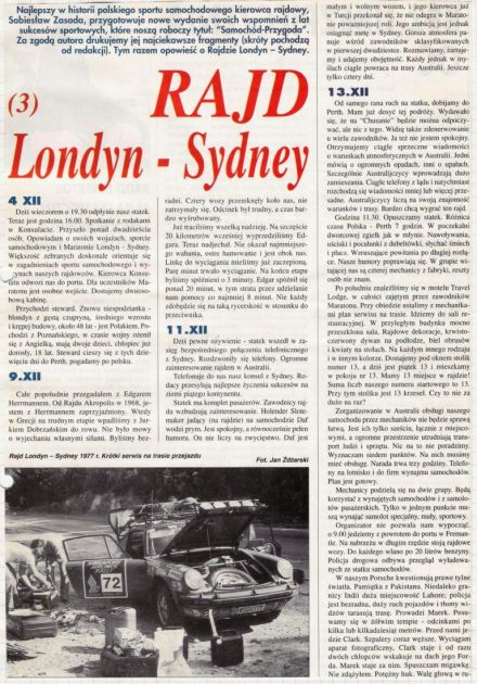Maraton Londyn - Sydney 1968r