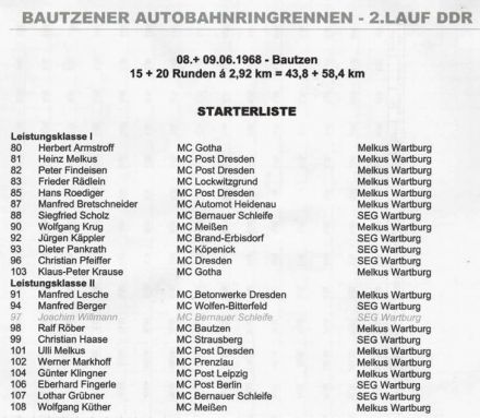 Bautzen - 2 eliminacja W.M.NRD 1968r