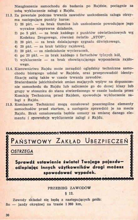Rajd 1001 Jezior - 1969r.