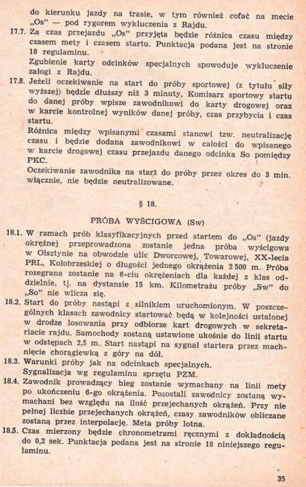 Rajd 1001 Jezior - 1969r.