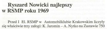 Rajd 1001 Jezior - 1969r.