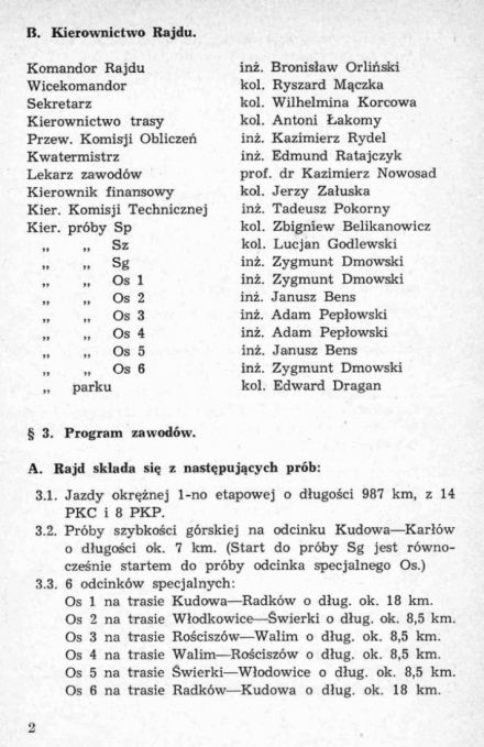 13 Rajd Dolnośląski - 1969r