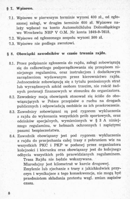 13 Rajd Dolnośląski - 1969r