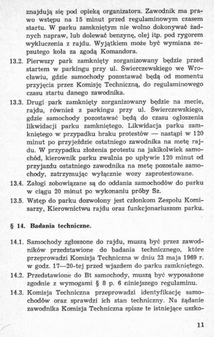 13 Rajd Dolnośląski - 1969r
