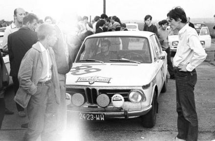 Jerzy Szymaniak, Mirosław Toczydłowski i Andrzej Geysztor (w BMW).