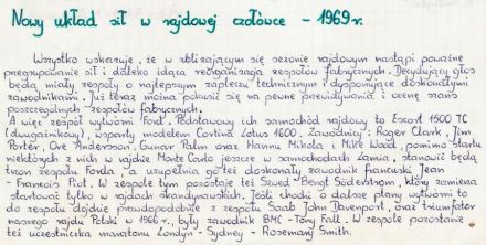 Zapowiedź sezonu Mistrzostw Europy Firm - 1969r