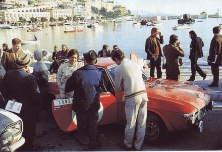 Pat Moss Carlsson i Liz Nyström – Lancia Fulvia 1300 HF coupe.