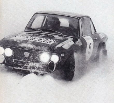 Harry Kallström i Gunnar Haggbom – Lancia Fulvia 1600 HF Rallye.