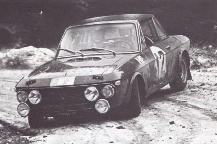 Harry Källström i Gunnar Häggborn – Lancia Fulvia 1600 HF coupe.