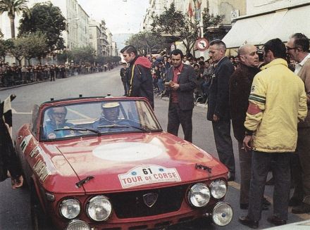 Sandro Munari i John Davenport – Lancia Fulvia 1600 HF spider.