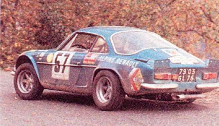 Jean Claude Andruet i Patrice Ecot – Alpine Renault A 110/1600.