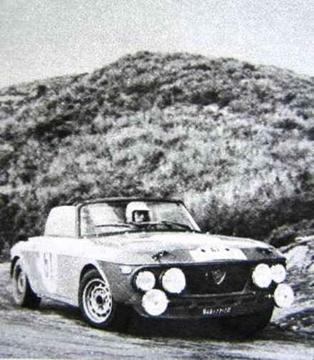 Sandro Munari i John Davenport – Lancia Fulvia 1600 HF spider.