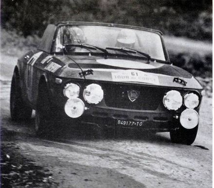Sandro Munari i John Davenport – Lancia Fulvia 1600 HF spider.